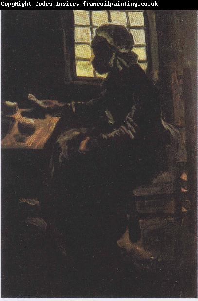 Vincent Van Gogh Peasant woman eating
